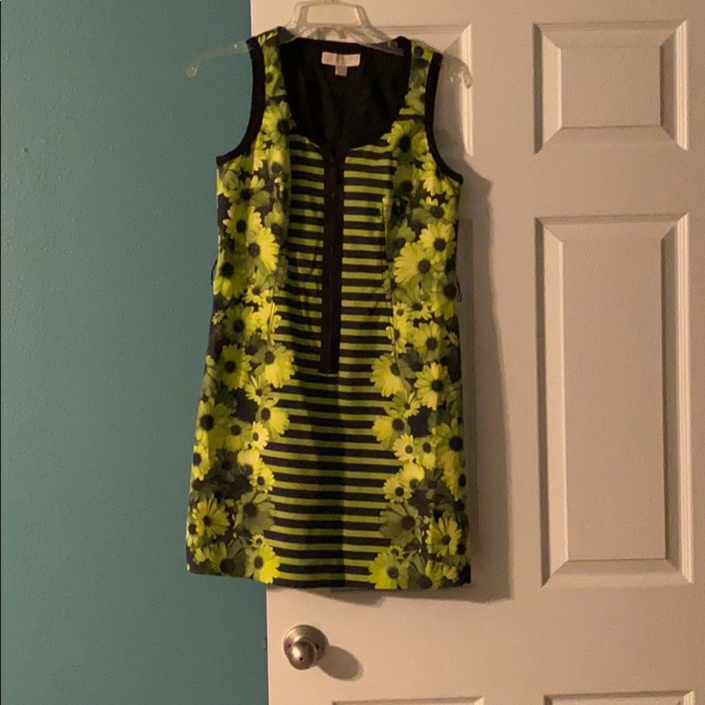 Michael kors size 8 dress (neon green and black)